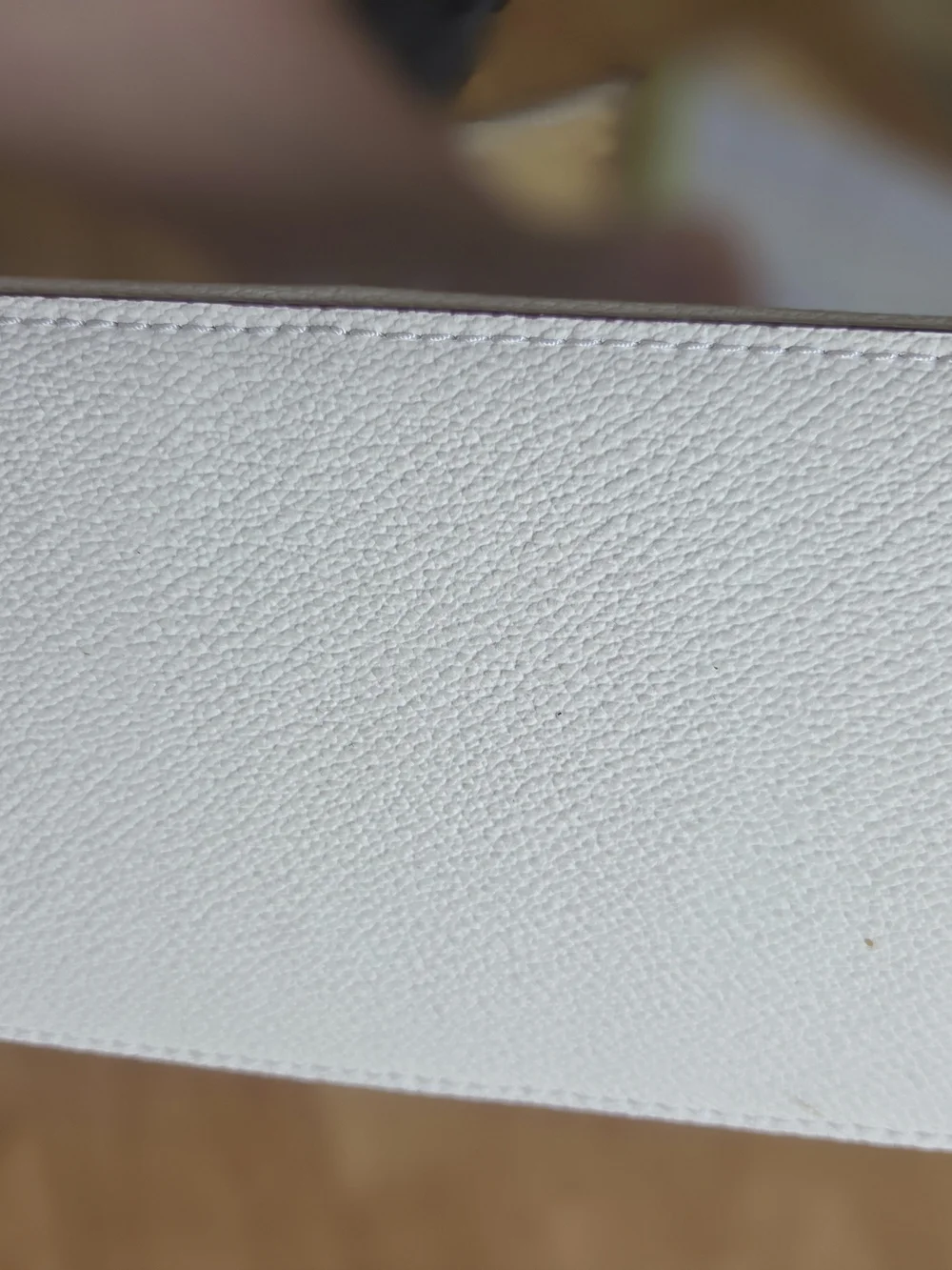 Dooney & Bourke White Crossbody Bag with Brown Trim